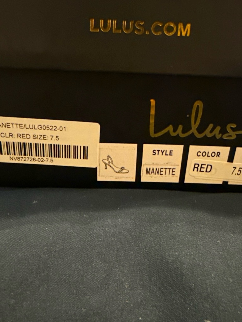 Lulu's Red Manette Heeled Sandals